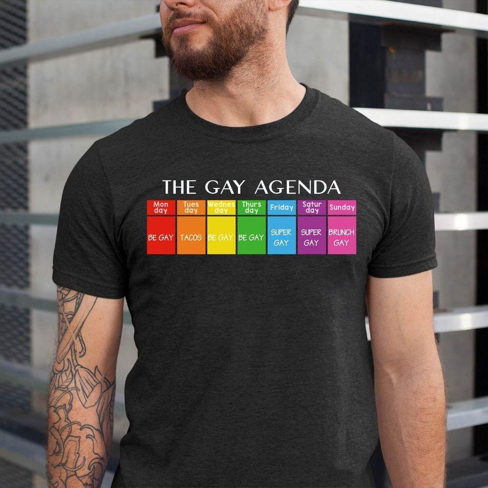 The Gay Agenda Pride Vuitino Shirt